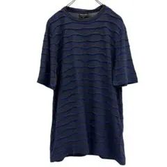 黒タグ ジョルジオアルマーニ Tシャツ 48 M ニット ボーダー カットソーのサムネイル