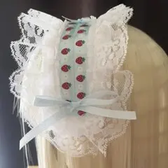 いちごちゃんのヘッドドレス水色　天使界隈　ロリータ