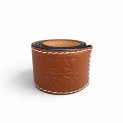 美品 ロエベ LOEWE スラップ ブレスレット アナグラム タン ブラウンのサムネイル