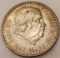 1977年 メキシコ銀貨 100ペソ ホセ・マリア・モレロス大型銀貨 27.7g