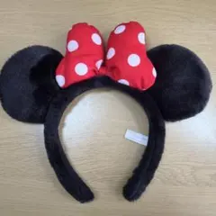 ディズニー ミニーマウス カチューシャ 赤いリボン