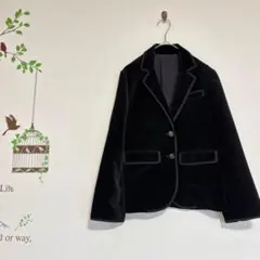 keita maruyama /ベルベット ジャケット 黒 日本製 サイズ1のサムネイル