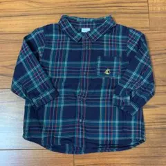 プチバトー ＊ チェック 長袖 シャツ