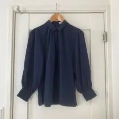 TORY BURCH 新品 紺系シルク100%ブラウス サイズ4 - メルカリ