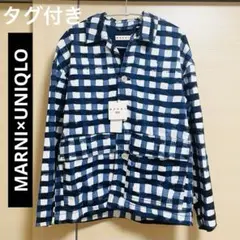 MARNI×UNIQLO チェック マルニ 上着 アウター オーバーサイズ