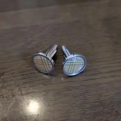 ピンクのチェック柄　バーバリー　カフス