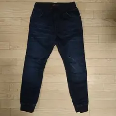 ZARA MAN ザラ マン ダークブルー ジョガーパンツ スウェット デニム