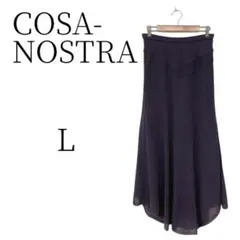 COSA-NOSTRA コーザノストラ パープル ロングタイトスカート Lのサムネイル