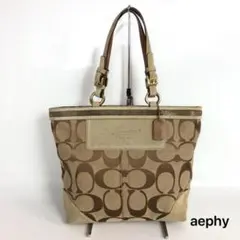 COACH コーチ シグネチャー ハンドバッグ レディース ブランド 中古 旅行