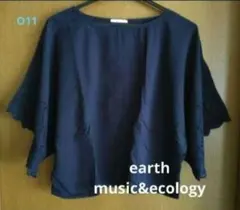 【earth music&ecology】ネイビーブラウストップス