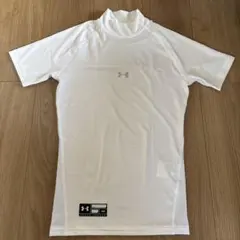 UNDER ARMOUR ハイネック アンダーシャツ半袖MD ホワイトヒートギア