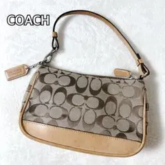 美品　COACH シグネチャー　アクセサリーポーチ　ワンショルダー　y2k