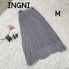 INGNI◇イング　小花柄ロングスカート【M】上品 大人 可愛い 薄手　デート