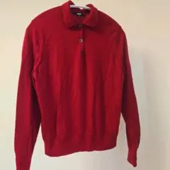 エクストラファインメリノポロセーター　ウール100%