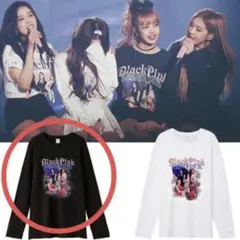 BLACKPINK グッズ 長袖 Tシャツ ロンT ブラック M