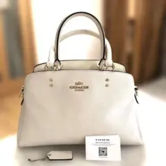 コーチ　ショルダーバッグ　ハンドバッグ　2way アイボリー
