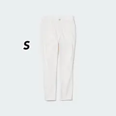 ユニクロ ウルトラストレッチハイライズクロップドレギンスパンツ 白 S