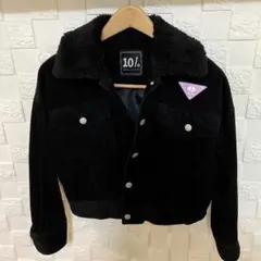 10% コーデュロイ ブラックジャケット
