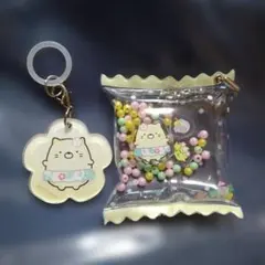 アロハテーブル限定　すみっコぐらし　アロハキーホルダー　目印チャーム　ねこ