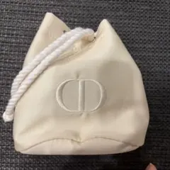 Dior CDロゴ 巾着ポーチ ホワイトのサムネイル