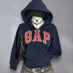 y2k 00s 平成ギャル GAP ジップパーカー hoodie old 濃紺