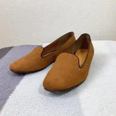 リーガル オペラシューズ 23cm 茶 スエード フラットシューズ パンプス