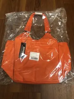 オレンジ トートバッグ未開封　 5ポケット軽量お弁当用にも
