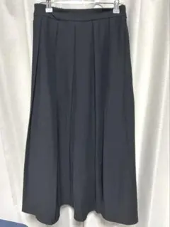 【即購入⭕️】黒 フレアロングスカート ゴムウエスト