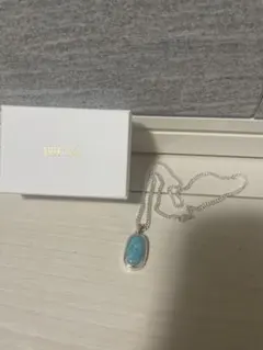 ターコイズ シルバーネックレス SMOKY BLUE - メルカリ
