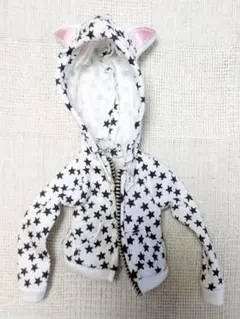 アゾン。1/6 衣装 / PNSネコみみスターパーカー /えっくす きゅーと/白