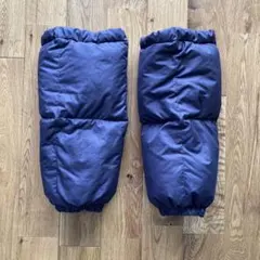 高級レッグウォーマー　上質羽毛　ネイビー