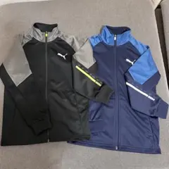 PUMA ジャージ 黒 青 140cm