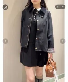 新品未使用スナイデルSNIDELバブアーBarbour別注TRANSPORT黒のサムネイル