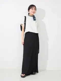 ★極美品★スローブイエナ★ラップジャージパンツ　38 黒