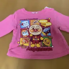 アンパンマン 長袖トレーナー ピンク 色　 80センチ