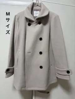 2WAYウールショートコート　ベージュ　M