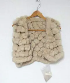 【PALME D’OR】毛皮ラビット ベージュ ストール ボレロ M〜Lサイズ