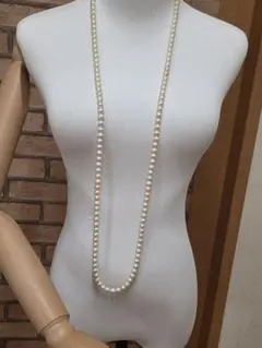 本真珠ロングネックレス
