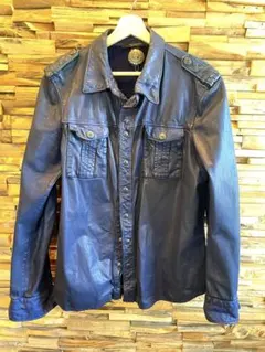 SANTACROCE SMAKE SKIN レザージャケット 中古・古着通販】SANTACROCE (サンタクローチェ) シワ加工レザー