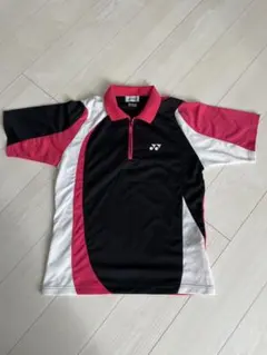 YONEX バドミントン テニス ポロシャツ ユニフォーム 黒 白 ピンク