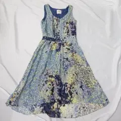 BOSS ORANGE ノースリーブ シルク混 ひざ丈 ワンピース