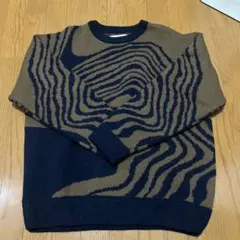 INHERIT ストライプニットセーター