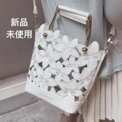 EPOCA エポカ パンチング カットワーク レザー トートバッグ グレー