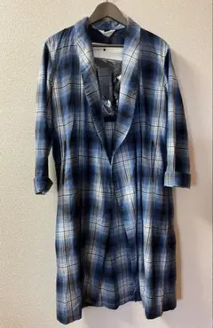 最終値下 定価37800 unused アンユーズドオンブレチェックガウン