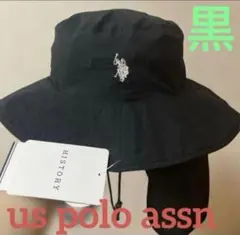 us polo assn アドベンチャーハット 黒 ブラック 新品 サンシェード