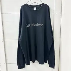 大きめサイズ XL ネオン管 ロゴ 袖リブ BIG シルエット TEE