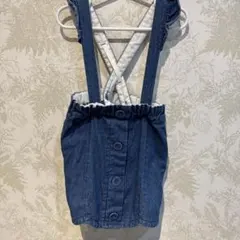 après les cours ジャンバースカート 100cm デニムブルー