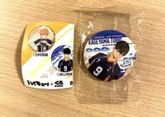 ハイキュー!! 影山飛雄 日向翔陽 缶バッジ　くら寿司コラボ