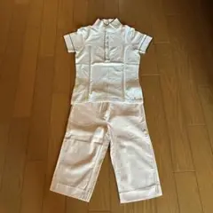 TOMMY HILFIGERレディースホワイトポロシャツとクロップドパンツセット