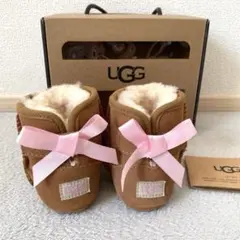 UGG ベビーブーツ ピンクリボン 6-12ヶ月 11センチ